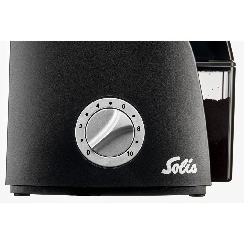 Kahvimylly Solis Scala Zero Static 135 W musta hopea