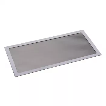 Pölysuodatin DEMCiflex 0320 PC-koteloon, 142×287 mm, musta/harmaa