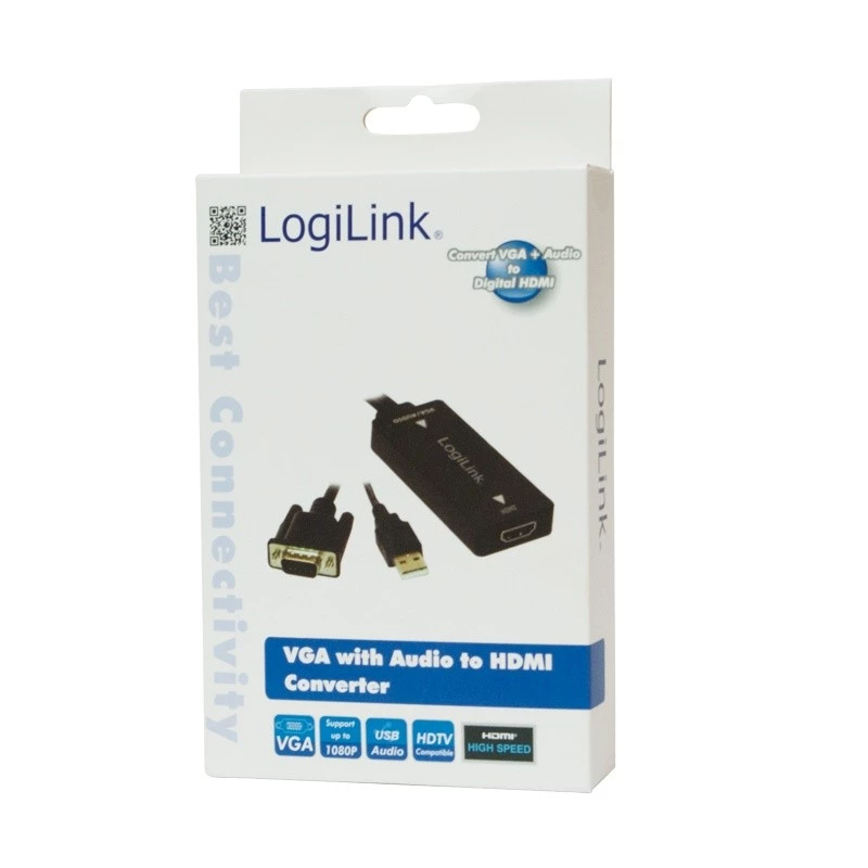 Videokaapeliadapteri LogiLink CV0060 musta