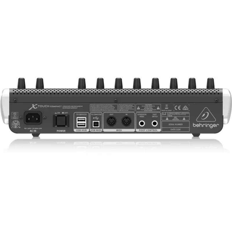 Behringer X-TOUCH COMPACT MIDI-kosketinlaite USB musta