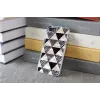 iKins suojakotelo Apple iPhone 8/7 – valkoinen pyramidikuosi