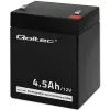 Qoltec 53033 AGM-akku 12 V 4,5 Ah, maks. 1,35 A, huoltovapaa