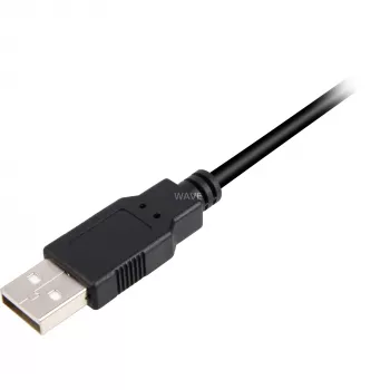 USB 2.0 kaapeli, USB-A uros > Micro-USB uros (musta, 2,0 metriä)