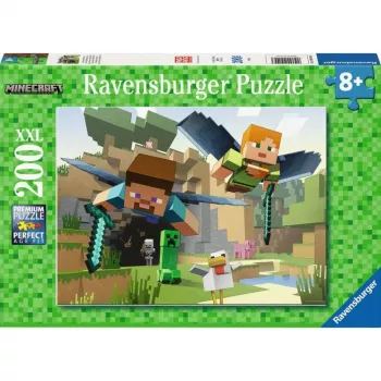 Ravensburger Minecraft Animal Adventures palapeli – 200 palaa, suorakaiteen muotoinen