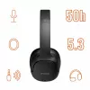 Kuulokkeet Manta HDP1001BK Rytmo Elegance musta