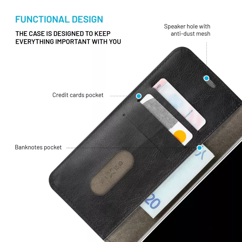 FIXED Opus Samsung Galaxy S26+:lle, musta | kiinteä takakansi