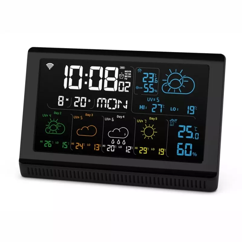 Älykaiutin MANTA MTO200B Windy musta — Bluetooth- ja Wi‑Fi-yhteys, puheavustintuki