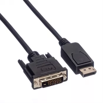 DisplayPort-DVI-D-kaapeli VALUE 11995608 1,5 m