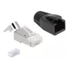 DeLOCK 66903 kaapeliliitin RJ-45 musta metallinen uros 25 kpl