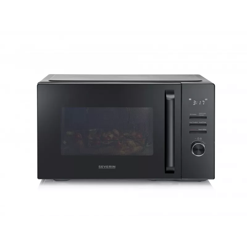 Severin MW 7798 yhdistelmämikroaaltouuni, pöytämalli, 29 l, 900 W, musta, 315 mm kiertolevy
