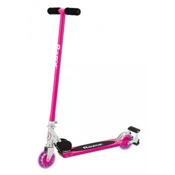 Klassinen potkulauta Razor S Spark Sport lapsille, taitettava, teräsrunko ja kansi, 2 pyörää, korkeus 825 mm, max. kuorma 100 kg, musta/pinkki