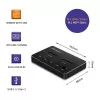 Qoltec 52274 M.2 SSD-telakka | NVMe | SATA | USB-C | DUAL 2 x 2TB