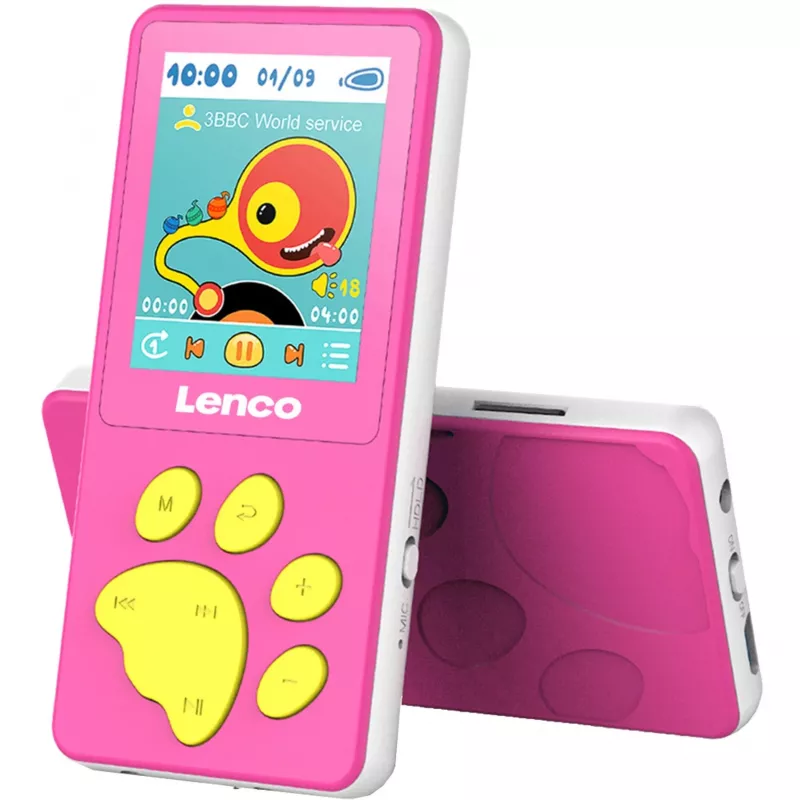 Lenco XEMIO-560PK MP3-/MP4-soitin 8 GB pinkki (XEMIO-560PK)