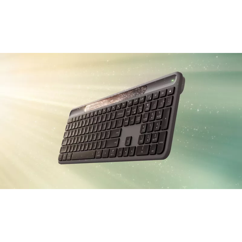 Logitech Signature Slim Solar+ K980 langaton näppäimistö, US International, grafiitti