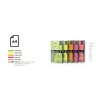 Väri neonpaperi Double A, 75 g, A4, 100 arkkia, Rainbow 4, 5 neonväriä