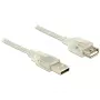USB-kaapeli DeLOCK 83883 USB 2.0 2 m läpinäkyvä