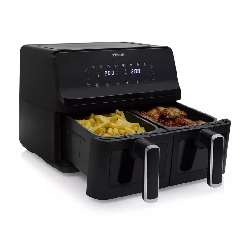Kiertoilmakypsennin Tristar FR-9040 8 l 2700 W Double musta
