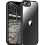 JT BERLIN Pankow Hybrid puhelinkotelo Apple iPhone 16e:lle, musta/läpinäkyvä