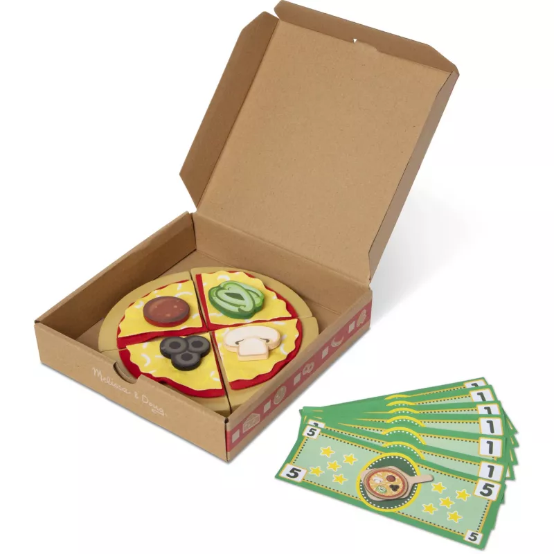 Melissa & Doug Top & Bake Pizza Counter puinen leikkisetti