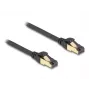 Verkkokaapeli DeLOCK RJ45 Cat.6A pistoke - pistoke S/FTP 0,3 m musta