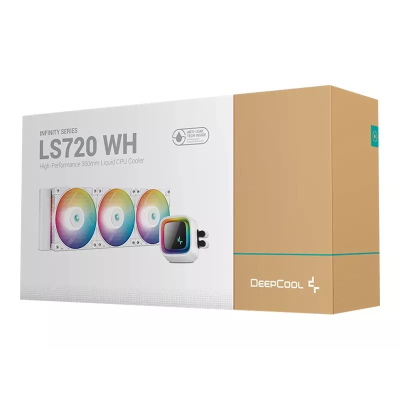 All-in-One-nestekühler DeepCool LS720 WH 12 cm 500–2250 kierr./min 32,9 dB
