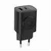 USB-A USB-C -laturi 20W PowerDelivery Quick Charge 3.0, musta