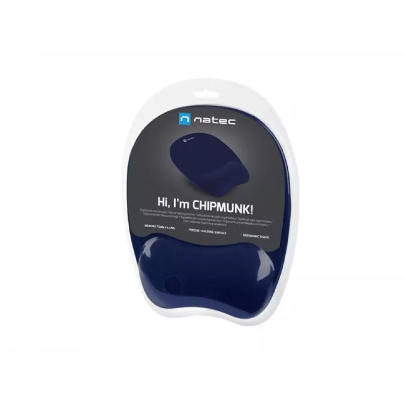 Natec Chipmunk hiirimatto Navy Blue 230x200mm muistivaahto