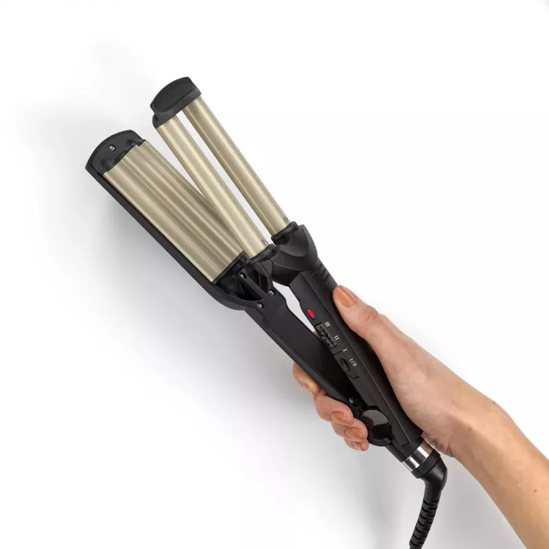 BaByliss C260E EasyWaves teksturointirauta Warm Black, Silver 70,9 (1,8 m)