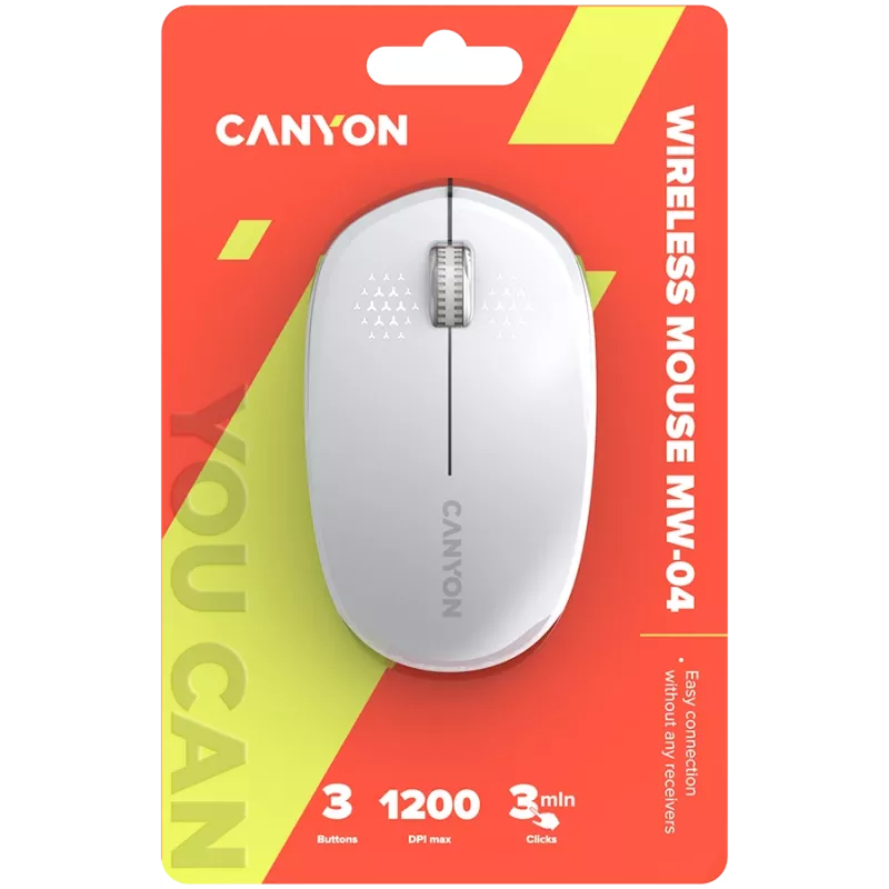 CANYON hiiri MW-04 3 painiketta BT langaton valkoinen