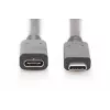 USB Type-C -jatkokaapeli Digitus AK-300210-007-S 0,7 m