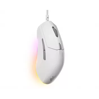 STEELSERIES Rival 3 Gen 2 pelihiiri — optinen, 8500 DPI, johdollinen USB Type-A, oikeakätinen, valkoinen, 77 g
