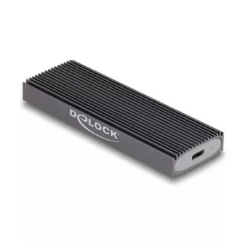 SSD-kotelo DeLOCK ulkoinen USB Type-C -combo-kotelo M.2 NVMe PCIe- tai SATA-SSD-asemalle työkaluitta
