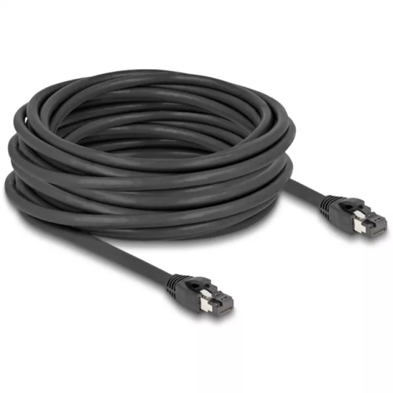 DeLOCK RJ45 verkkokaapeli Cat.8.1 10 m musta
