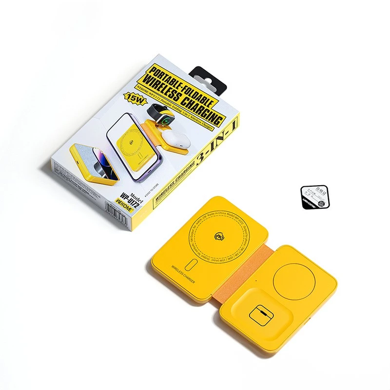 Langaton laturi 3-in-1 WEKOME MagSafe + peili (langaton, 3-in-1)
