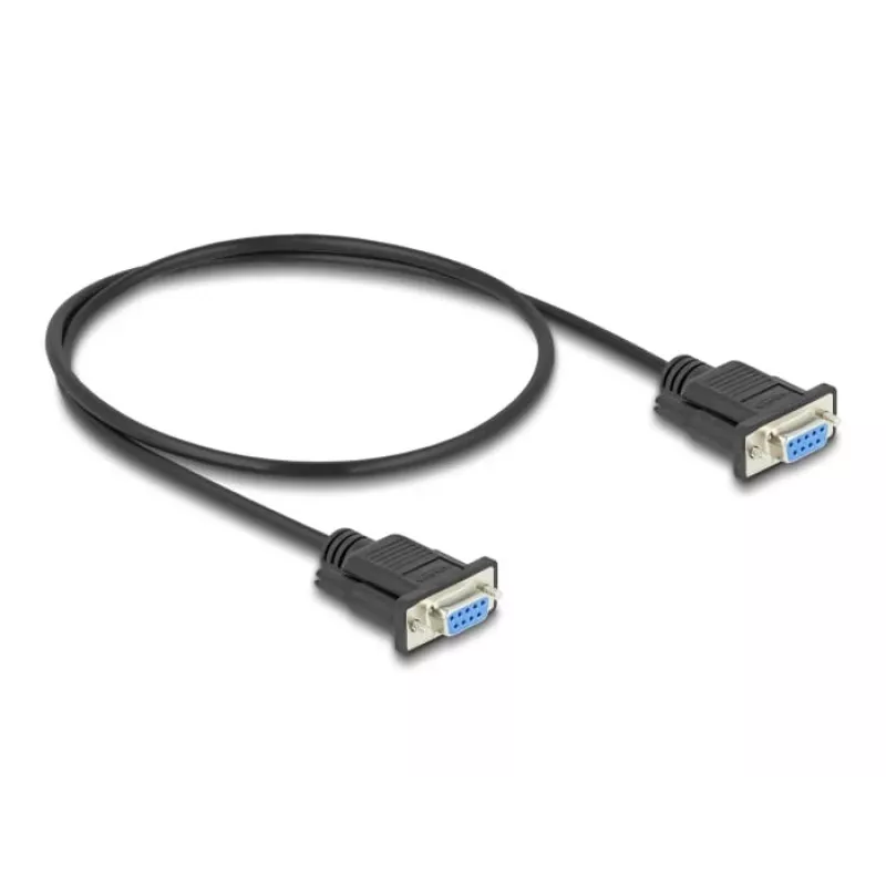 DeLOCK 86822 sarjakaapeli musta 0,5 m DB-9