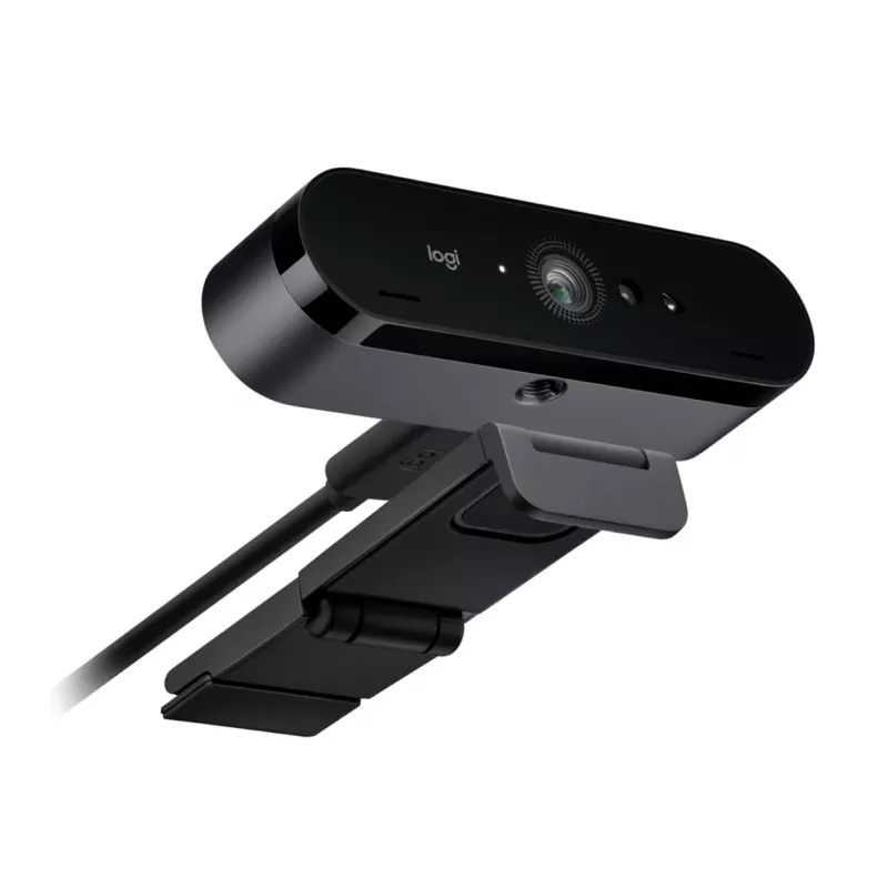 Logitech BRIO 4K Ultra HD Pro web-kamera 960-001106, 4096x2160, HDR, RightLight 3, 5-kertainen digitaalinen zoom, automaattitarkennus, USB 3.0 (USB-C), musta