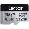 Flash-muisti Lexar 512 GB UHS-I microSDXC SILVER PLUS