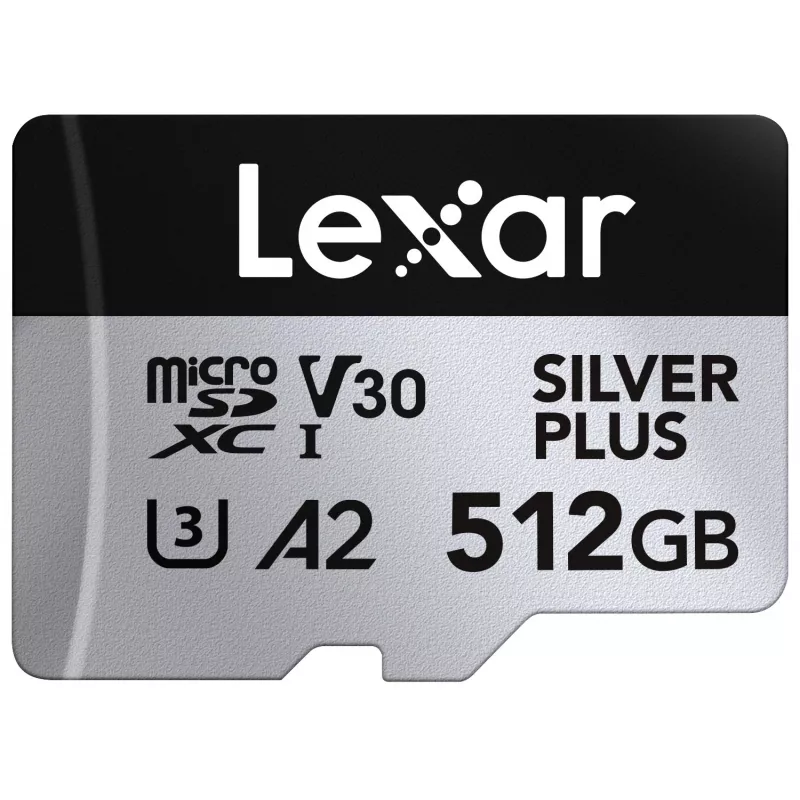 Flash-muisti Lexar 512 GB UHS-I microSDXC SILVER PLUS