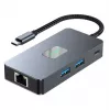 TB-sovitinkeskitin USB-C (7-in-1) HDMI USB SD/TF RJ45 (2500 Mbit/s) PD