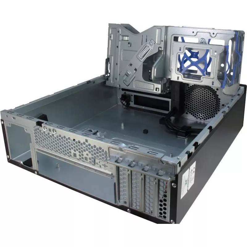 Inter-Tech IT-503 - SFF - Mini-ATX - ei virtalähdettä (TFX12V) - mattamusta - USB/audio (88881270)
