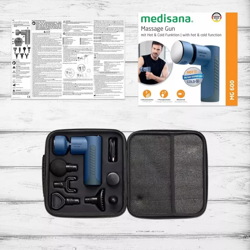 Medisana MG 600 -hierontalaite yleismalli musta, sininen
