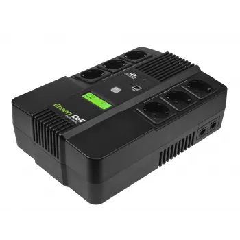 Green Cell AiO 800VA LCD UPS keskeytymätön virransyöttö Line-Interactive 0,8 kVA 480 W 6 pistorasiaa