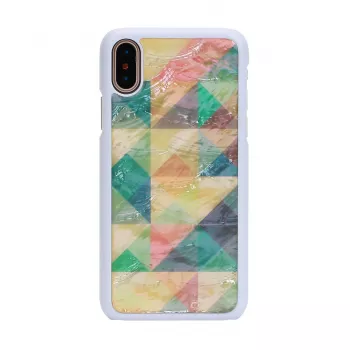iKins suojakotelo iPhone XS/S Mosaik valkoinen