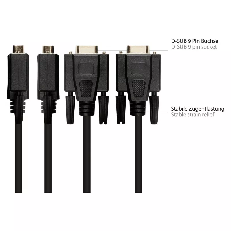 Good Connections -sovitinjohto RJ45–RS232-sarjaportti
