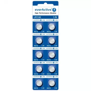 Alkali-nappikenno everActive G12 AG12 1,5 V – 10 kpl:n pakkaus
