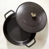 Staub Chistera 40511-472-0 uunipata 28 cm, pyöreä, valurautainen, 3,7 l, musta