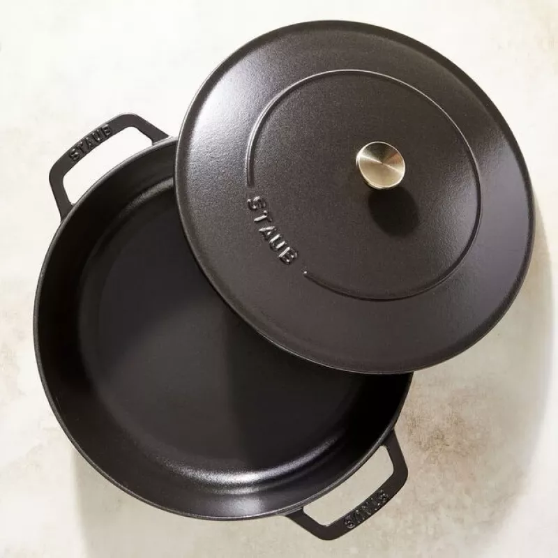 Staub Chistera 40511-472-0 uunipata 28 cm, pyöreä, valurautainen, 3,7 l, musta