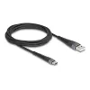 DELOCK USB-kaapeli USB 2.0 2 m USB A USB C musta 81122