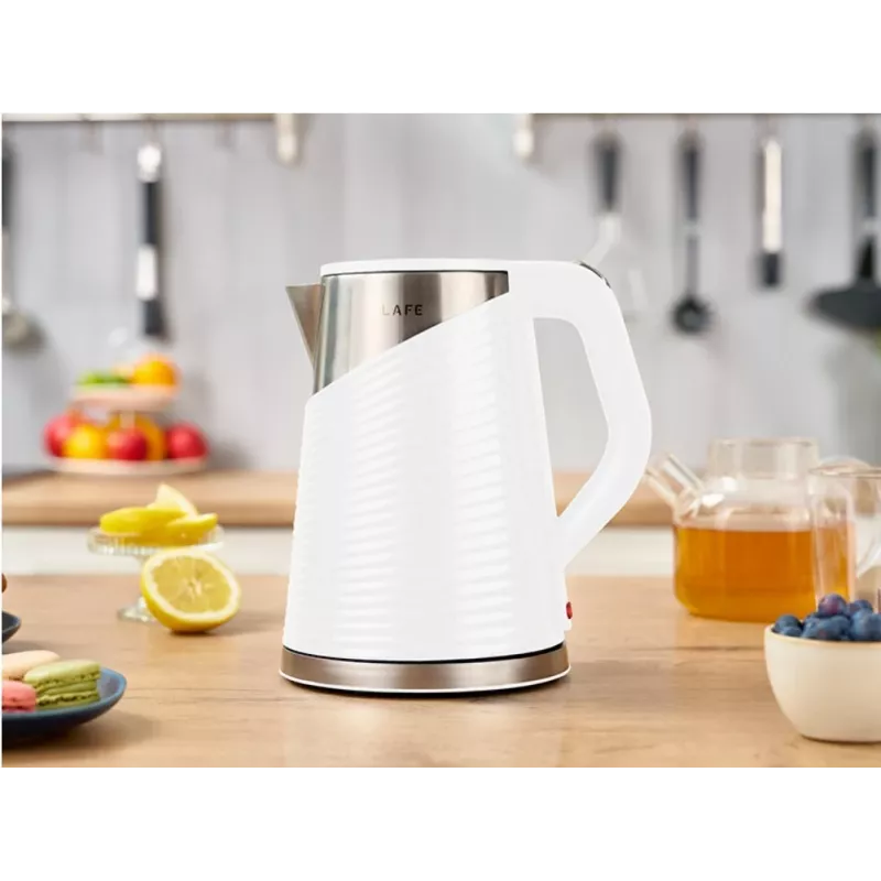 Sähköinen vedenkeitin LAFE 1,8L 2200W valkoinen
