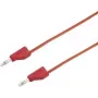 VOLTCRAFT mittausjohto [pistoke 4 mm - pistoke 4 mm] 1 m punainen MSB-300 (MSB-300-1-Rot)